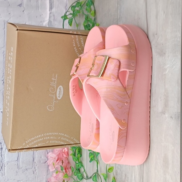 Dr. Scholl's Original Goals Buckle Slip On Wedge Sandals NIB - Picture 5 of 10